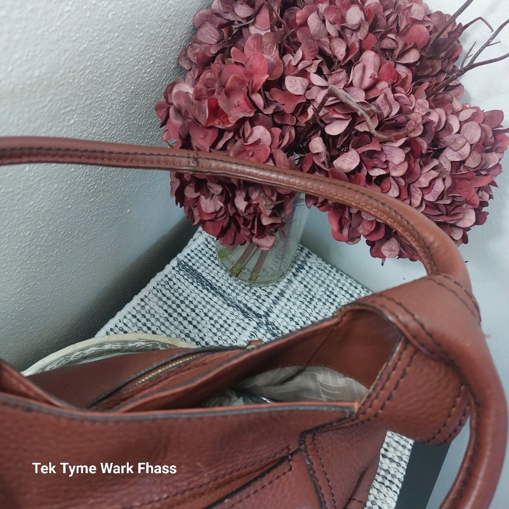 Women's  Cole Haan Coffee Brown Brown Supple Leather Bag